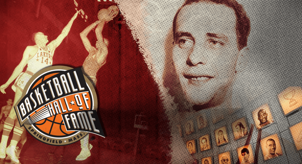 Larry Foust in the mid-1950s wearing his Fort Wayne Pistons uniform, one of the most accomplished centers of his era and an eight-time NBA All-Star.