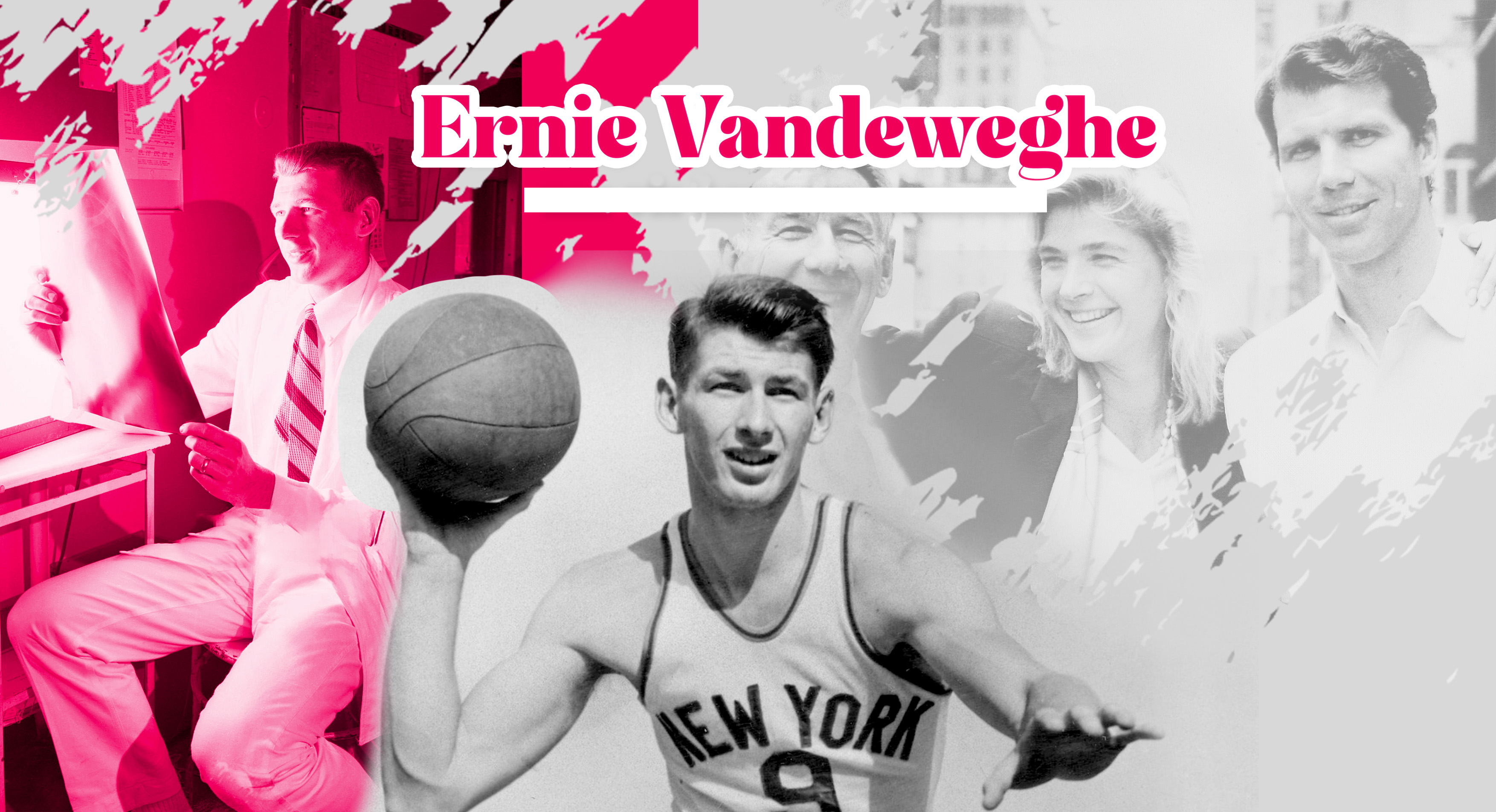 Ernie Vandeweghe in a New York Knicks uniform during the 1950s